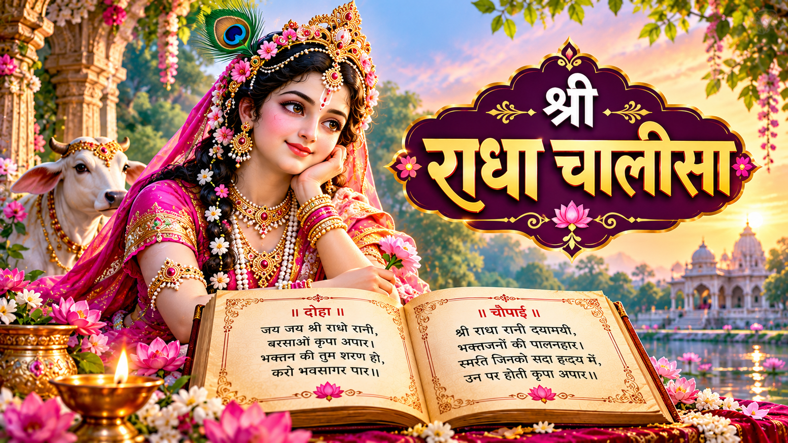 श्री राधा चालीसा - Radha Chalisa In Hindi PDF